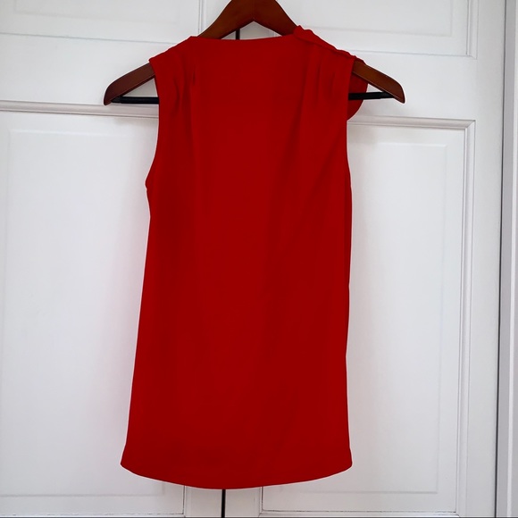 Rachel Roy GORGEOUS Red Draped Flower Blouse - Picture 5 of 10